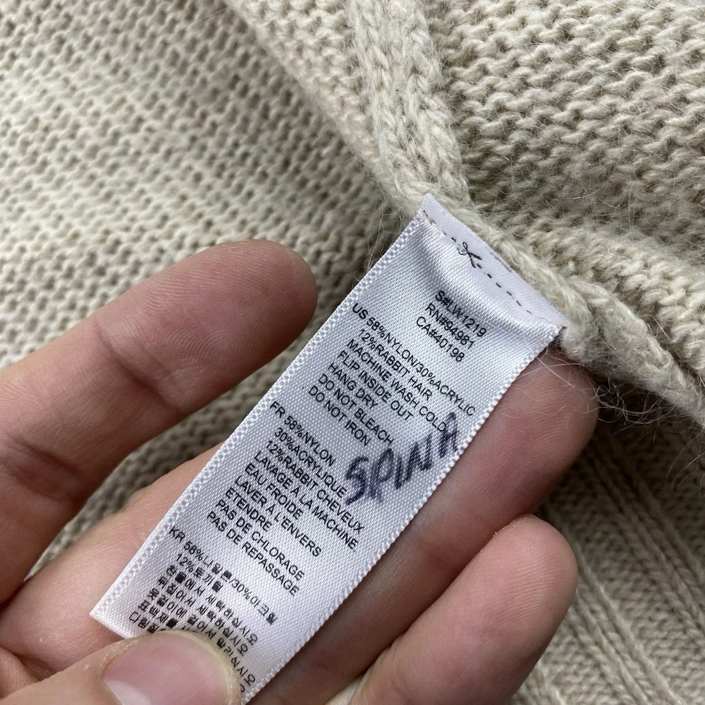 TWENTY ONE Knit Open Front Cardigan Wrap Womens‎ Small Beige